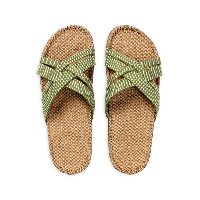 Sandal - Women#1 - Green Leaves | Shangies - Nordic Home Living