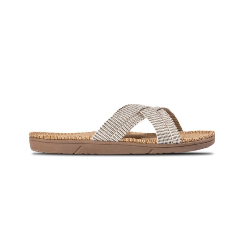 Sandal - Women#1 - White Stripe | Shangies - Nordic Home Living