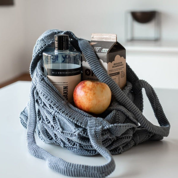 Shopping bag - Grey - 37x37 cm | By LOHN - Nordic Home Living