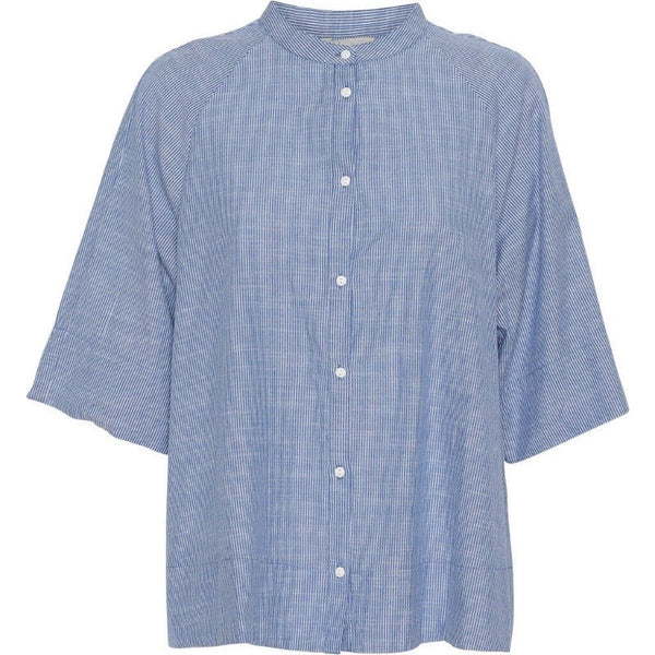 skjorte - Abu Dahbi 3/4 - Blue stripe | FRAU - Nordic Home Living