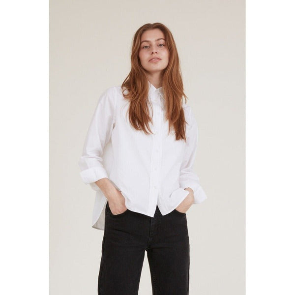 Skjorte - Vilde plisseskjorte - Hvid | Basic Apparel - Nordic Home Living