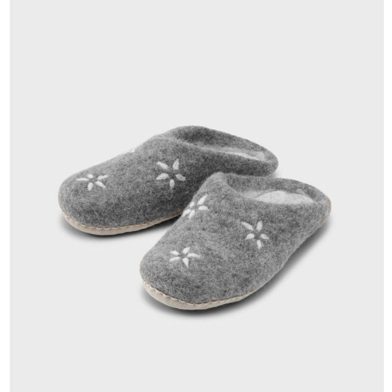 Slippers - Wool - Light Grey | Care By Me - Nordic Home Living