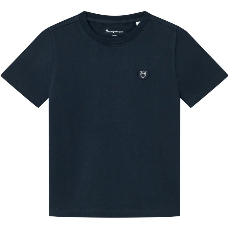 T-shirt - Lille logo - Navy | KnowledgeCotton Apparel Kids - Nordic Home Living