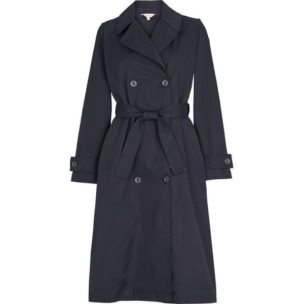 Trenchcoat - Gise - Navy | Basic Apparel - Nordic Home Living