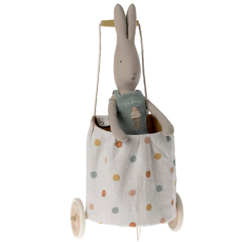 Trolley - Multi Prikker - Gul | Maileg - Nordic Home Living